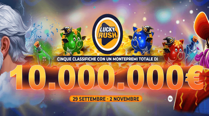 888 casino lucky rush promo halloween screenshot