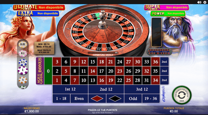 Age of the Gods Roulette Starcasino screenshot