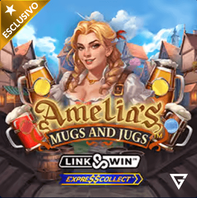 Screenshot Amelia mugs and jugs online slot di Games Global