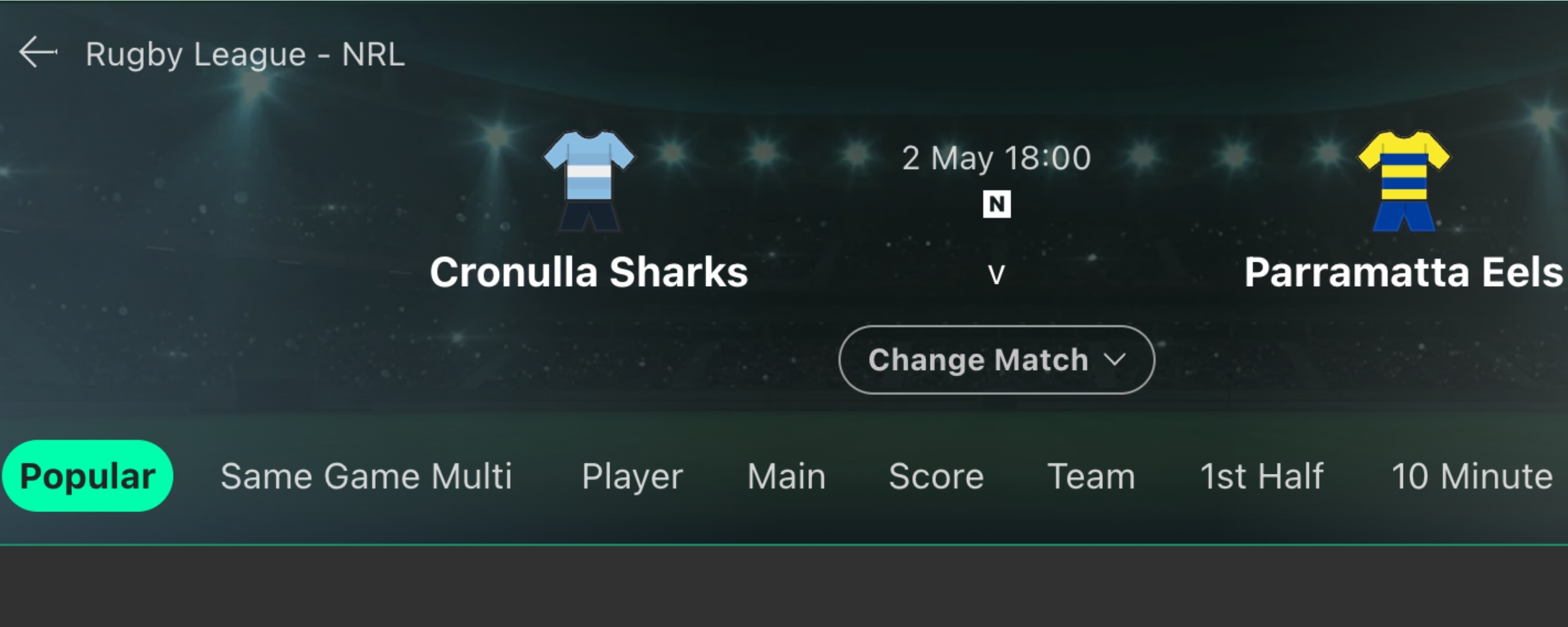 bet365 AU Rugby Betting