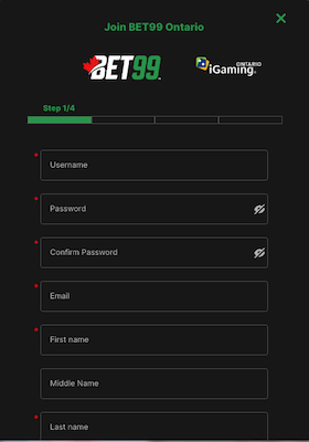 BET99 Casino Ontario Sign Up
