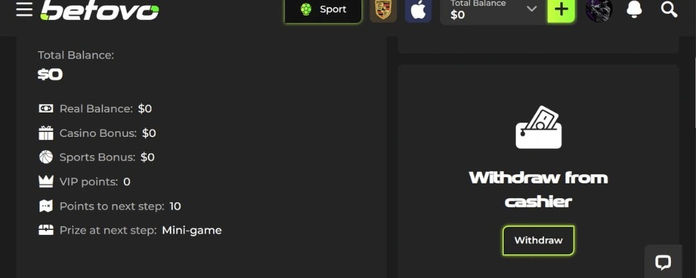 Betovo Casino Withdraw Winnings