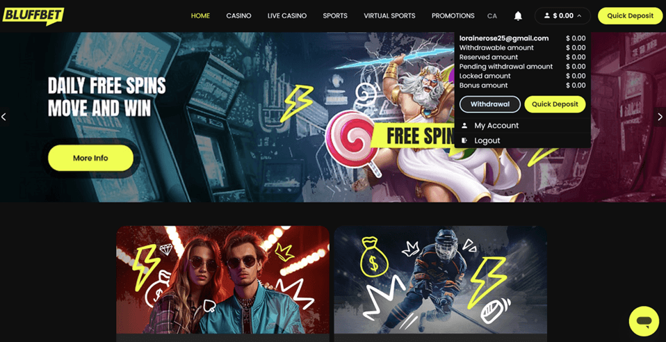 Bluffbet Casino Withdraw Winnings