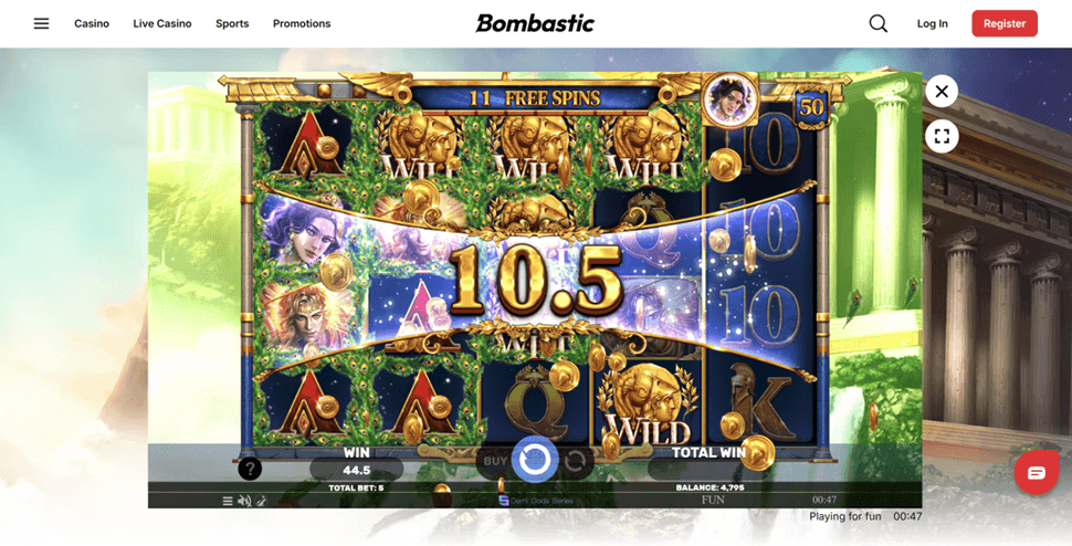 Bombastic Casino Favourite Game