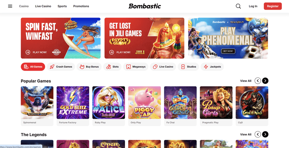 Bombastic Casino Lobby