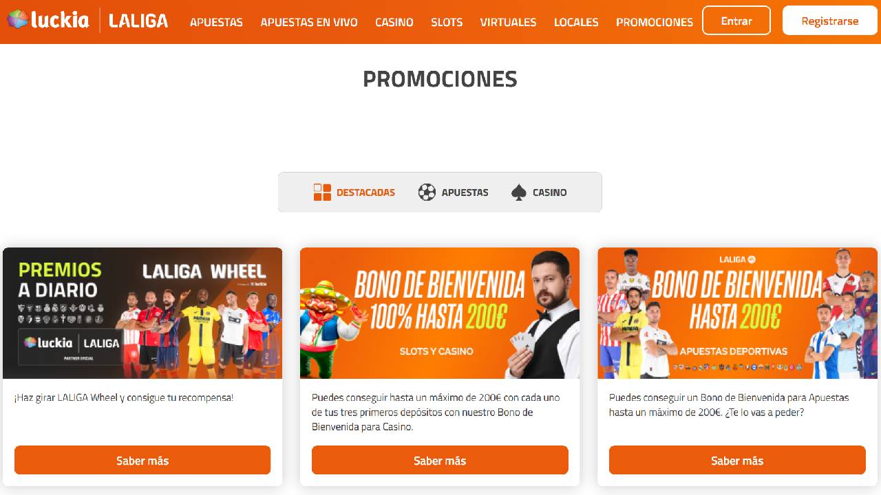Bonos Luckia apuestas