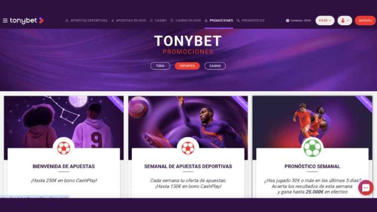 Casa de apuestas TonyBet