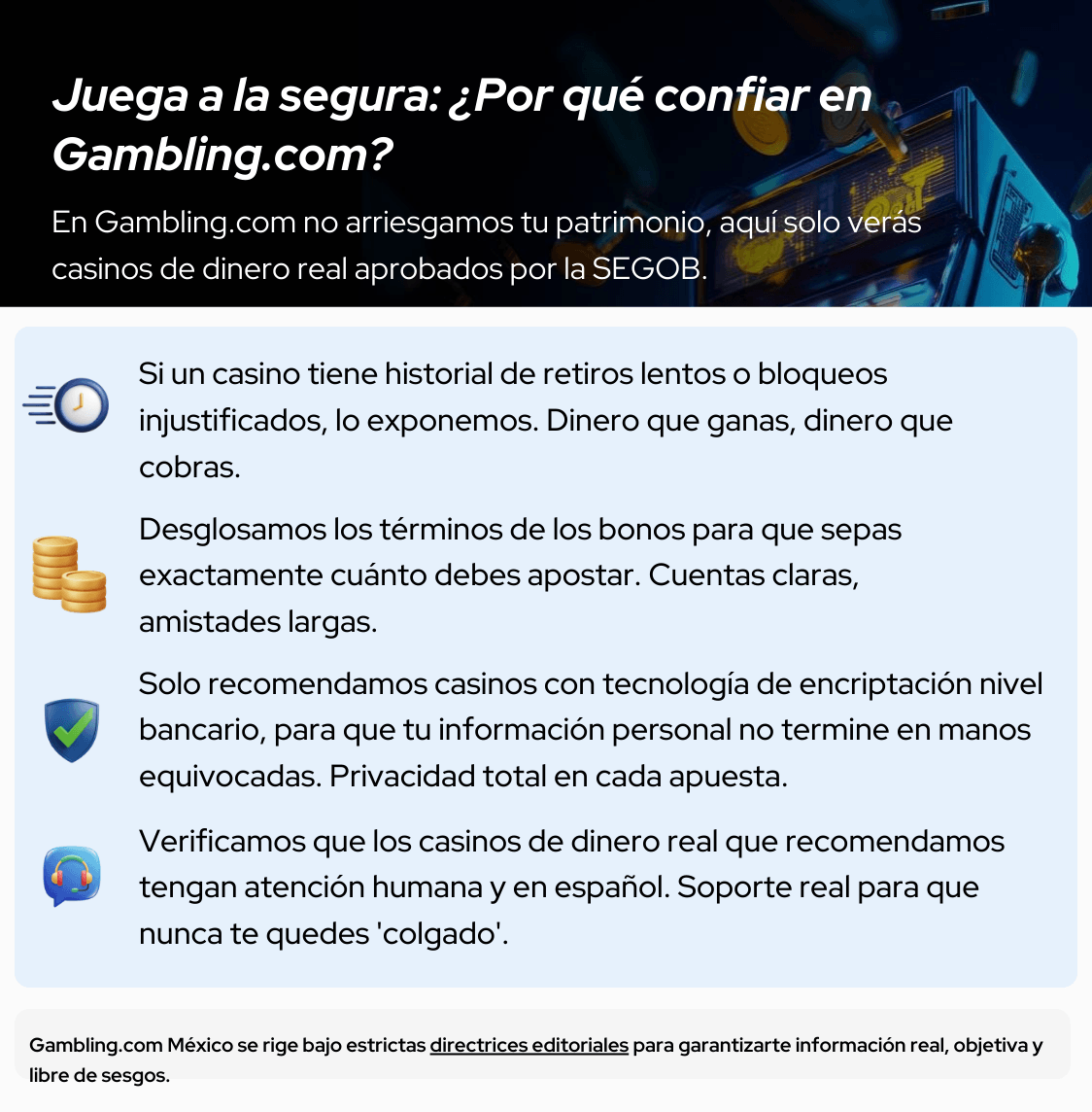 Casino de dinero real seguro en México en {{ ""|date("Y") }}