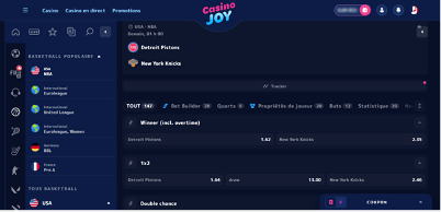 Casino Joy sport Cotes