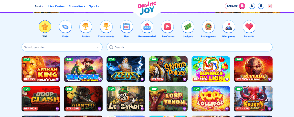 Casino Joy Website