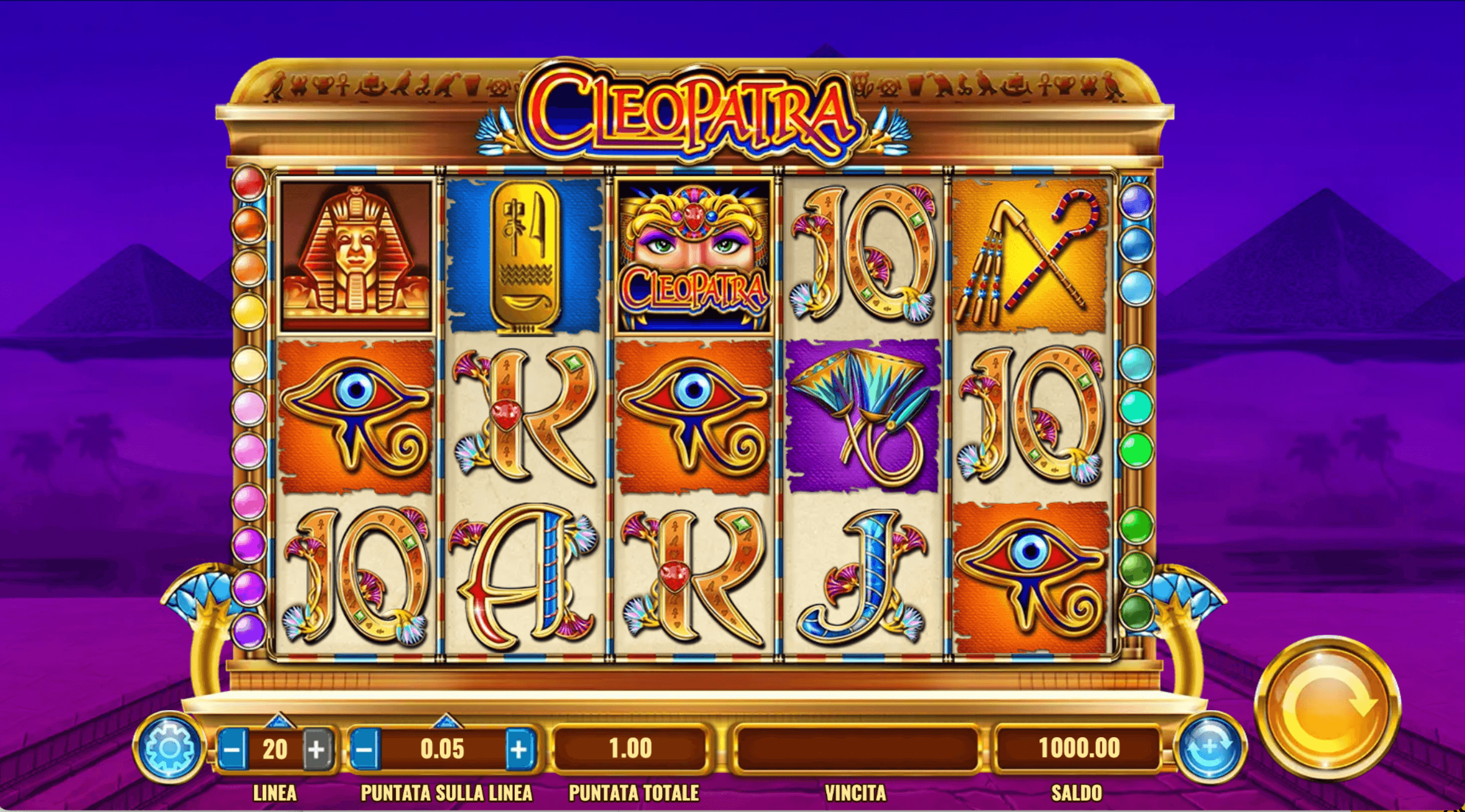 Cleopatra Slot IGT Gameplay screenshot
