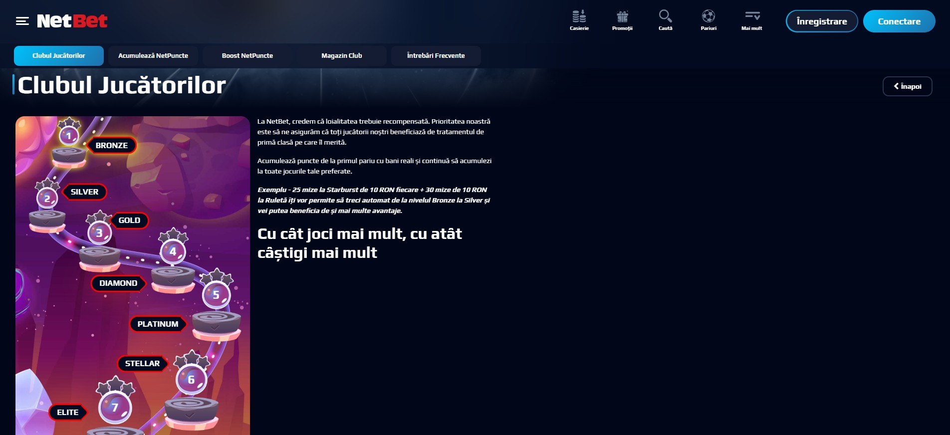 clubul jucatorilor NetBet