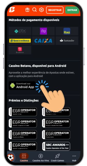 Como baixar app betano android
