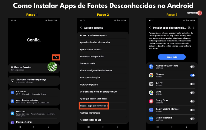 Como Instalar Apps de Fontes Desconhecidas no Android
