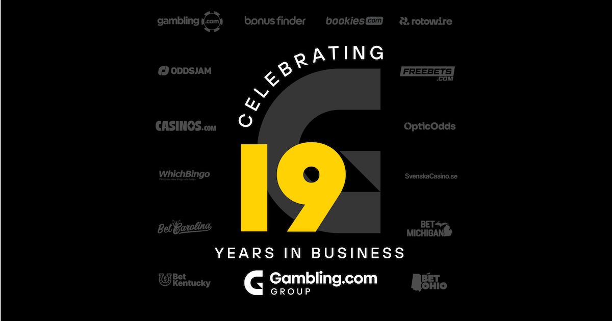 19 anni di Gambling.com Group compleanno 2025