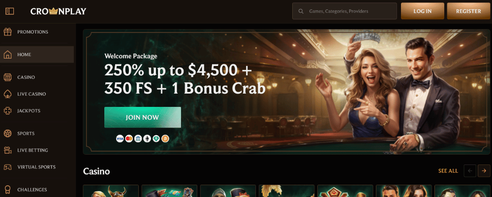 CrownPlay Casino Website ROC