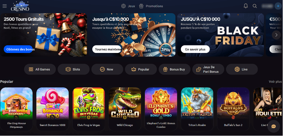 Crusino Casino Lobby