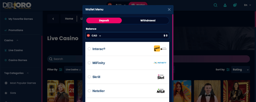 del-oro-casino-deposit-money