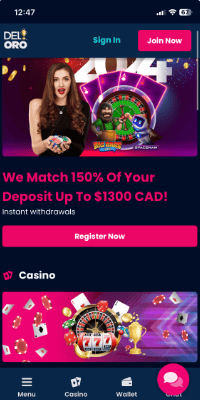 Del Oro Casino Mobile