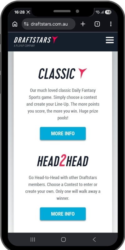Draftstars Online Betting Site in Australia
