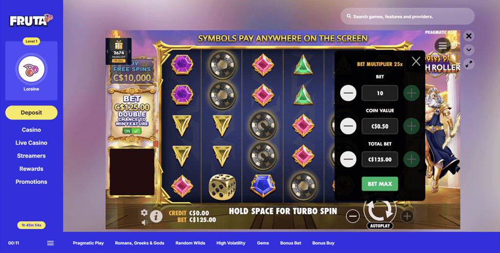 Fruta Casino Favourite Game