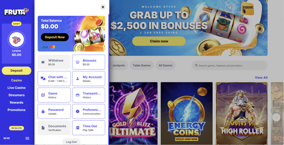 Fruta Casino Withdraw Winnings