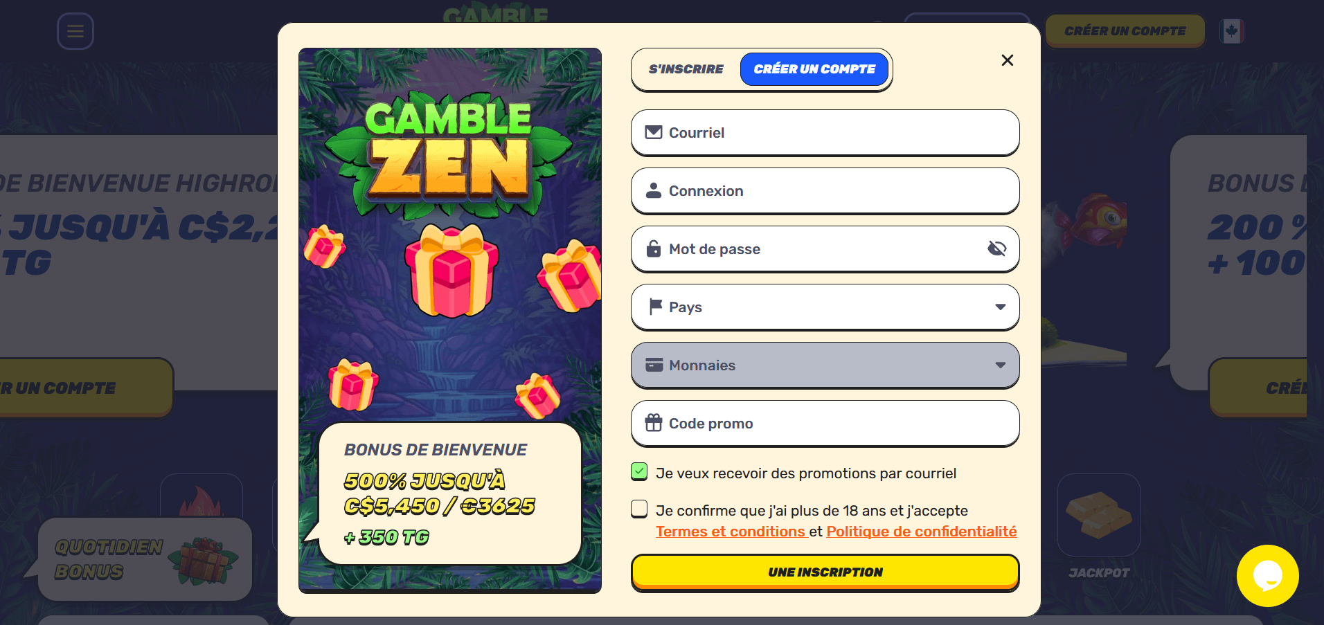 GambleZen Inscription