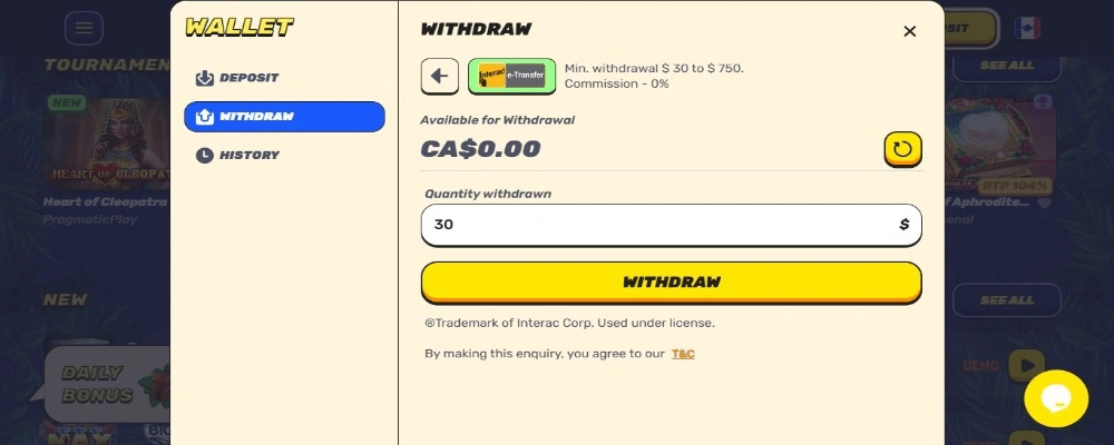 GambleZen Casino Withdraw Winnings