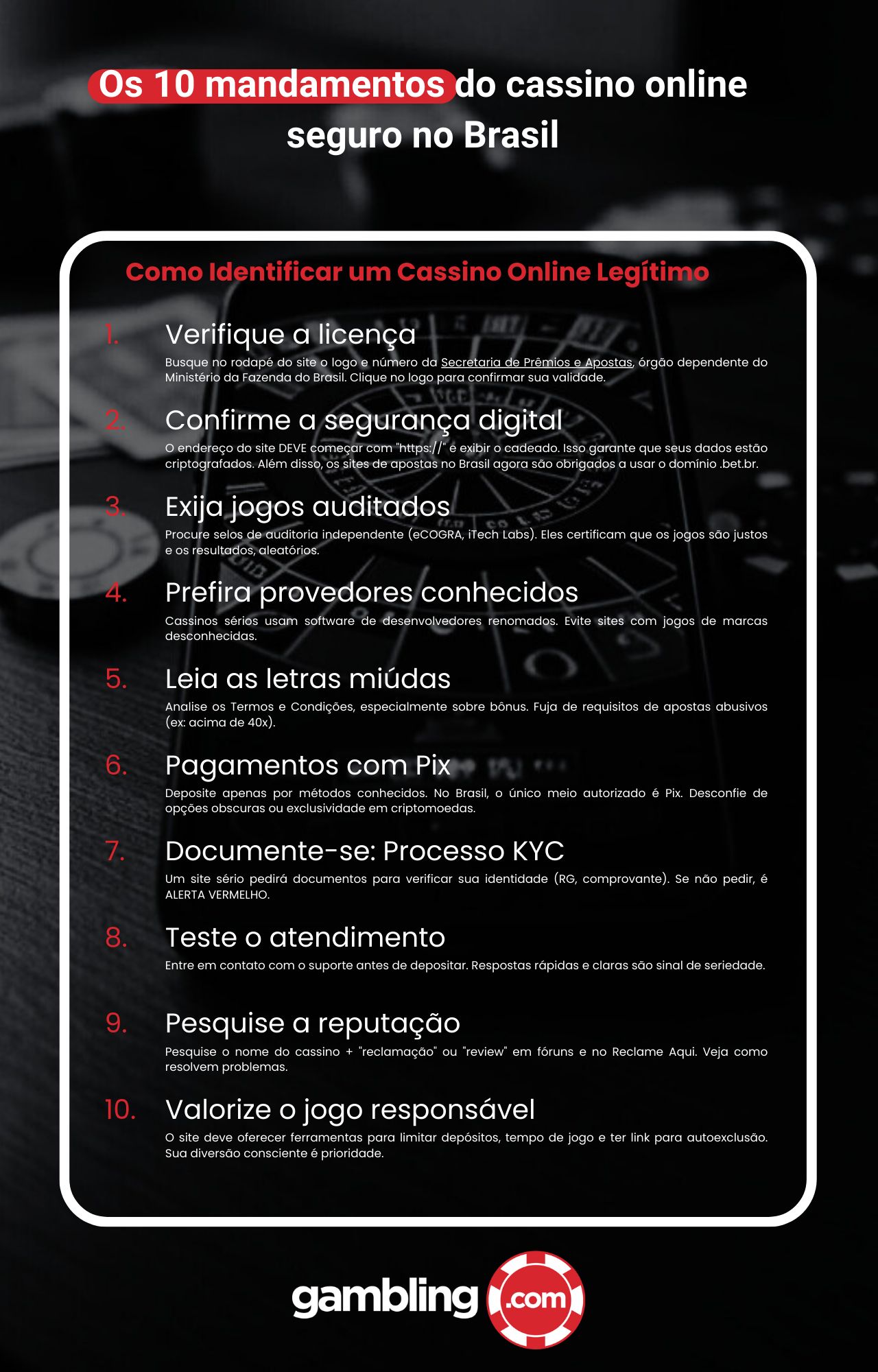 Guia para Identificar um Cassino Virtual Seguro