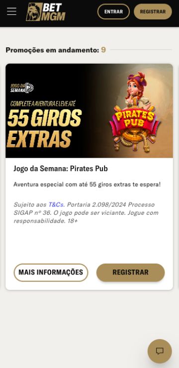 Jogo da semana betmgm rodadas grátis