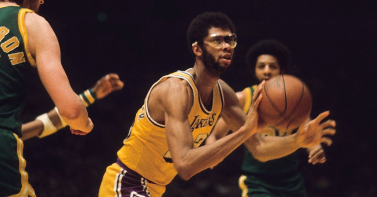 Los Angeles Lakers center Kareem Abdul-Jabbar