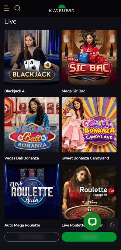 Katsubet Casino Lobby