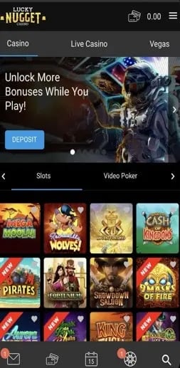 Lucky Nugget Mobile App_Site