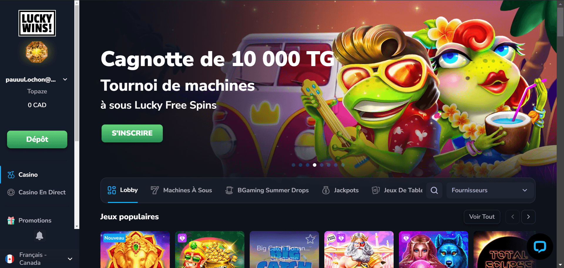 Sloterra Jeux de Casino