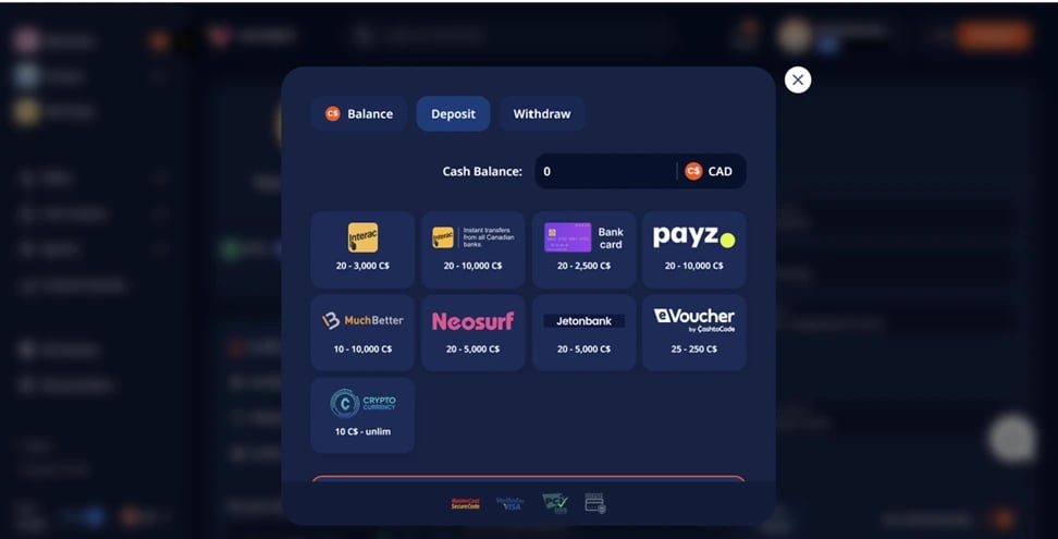 Monro Casino Depositing Money