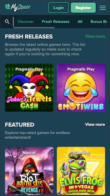 MyChance Casino Mobile