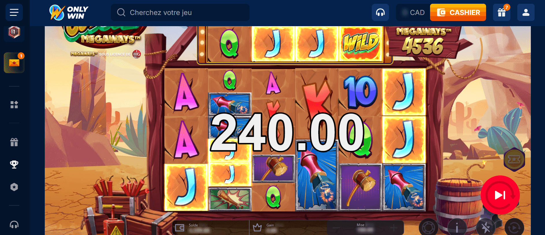 OnlyWin Jeu Favori
