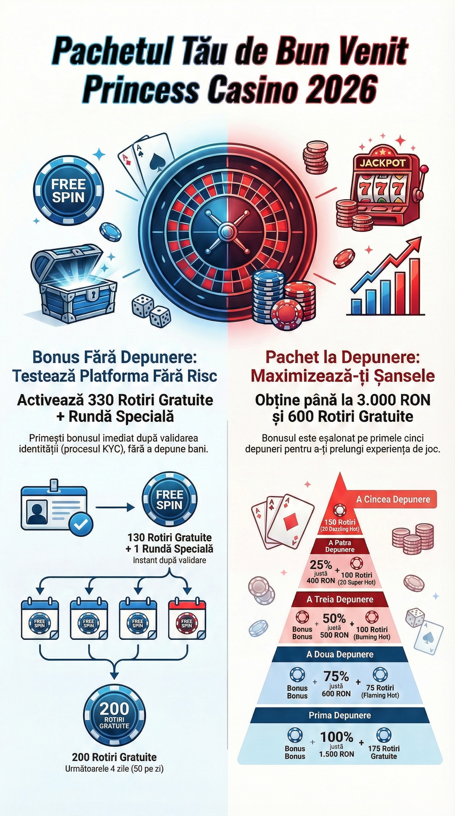 pachet de bun venit princess casino 2026