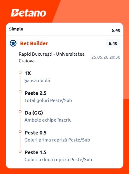 ponturi pariuri rapid craiova