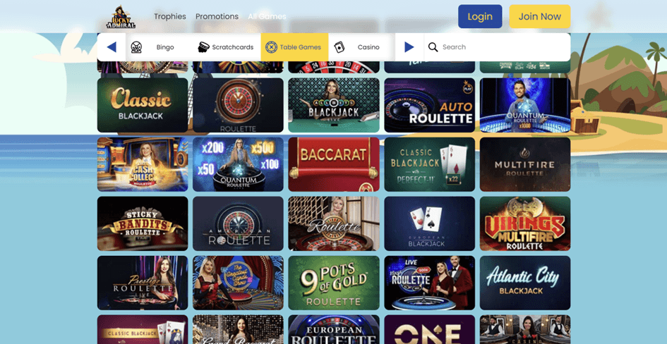 Popular Casino Table Game Variants Lucky Admiral Ontario