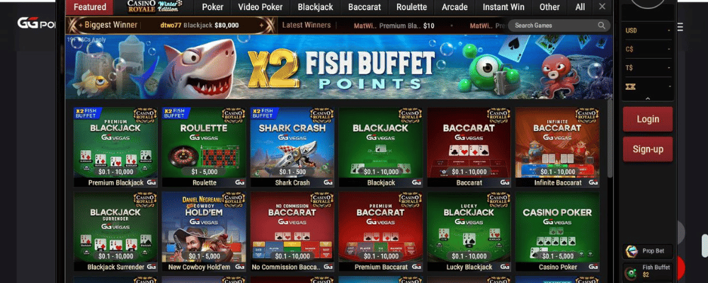 Popular Casino Table Variants GGPoker Ontario