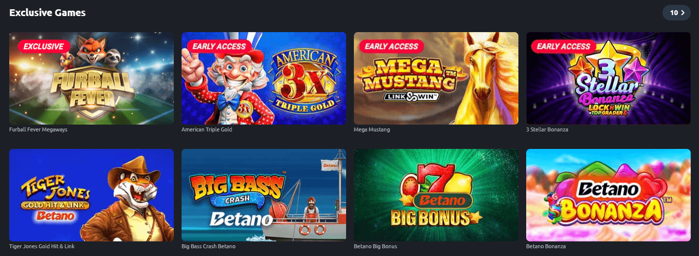 Popular Slot Titles at Betano Casino Ontario