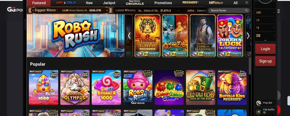 Popular Slot Titles at GGPoker Casino Ontario