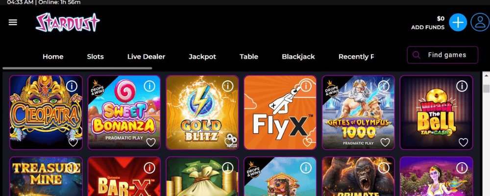 Popular Slot Titles at Stardust Casino Ontario