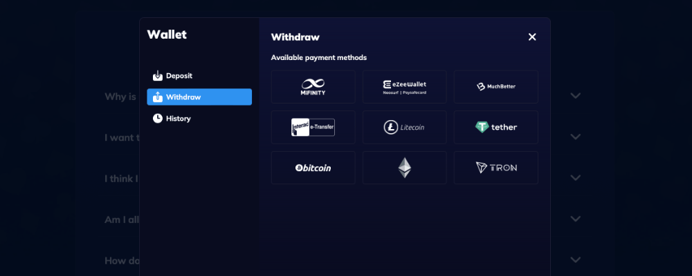 RioAce Casino Wihdraw Winnings