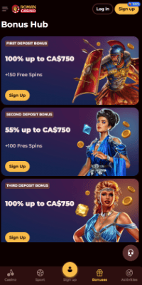 Roman Casino Mobile App