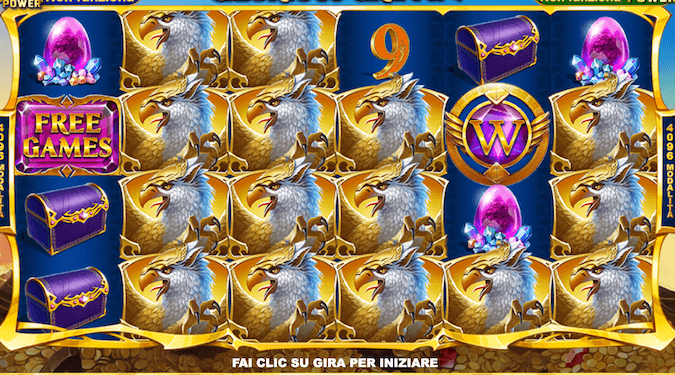Screenshot slot age of the gods glorious griffin