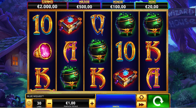 Slot Fire Blaze Blue Wizard screenshot
