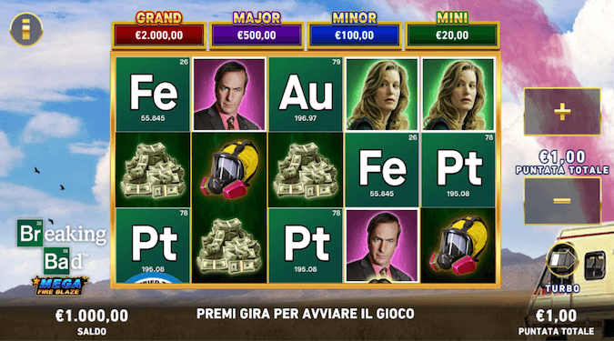 Slot Mega Fire Blaze Breaking Bad screenshot