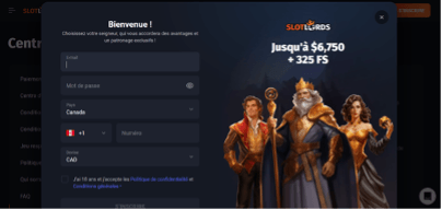 SlotLords Casino Inscription